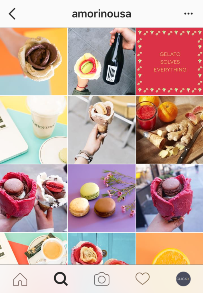 Amorino Instagram Color Theme