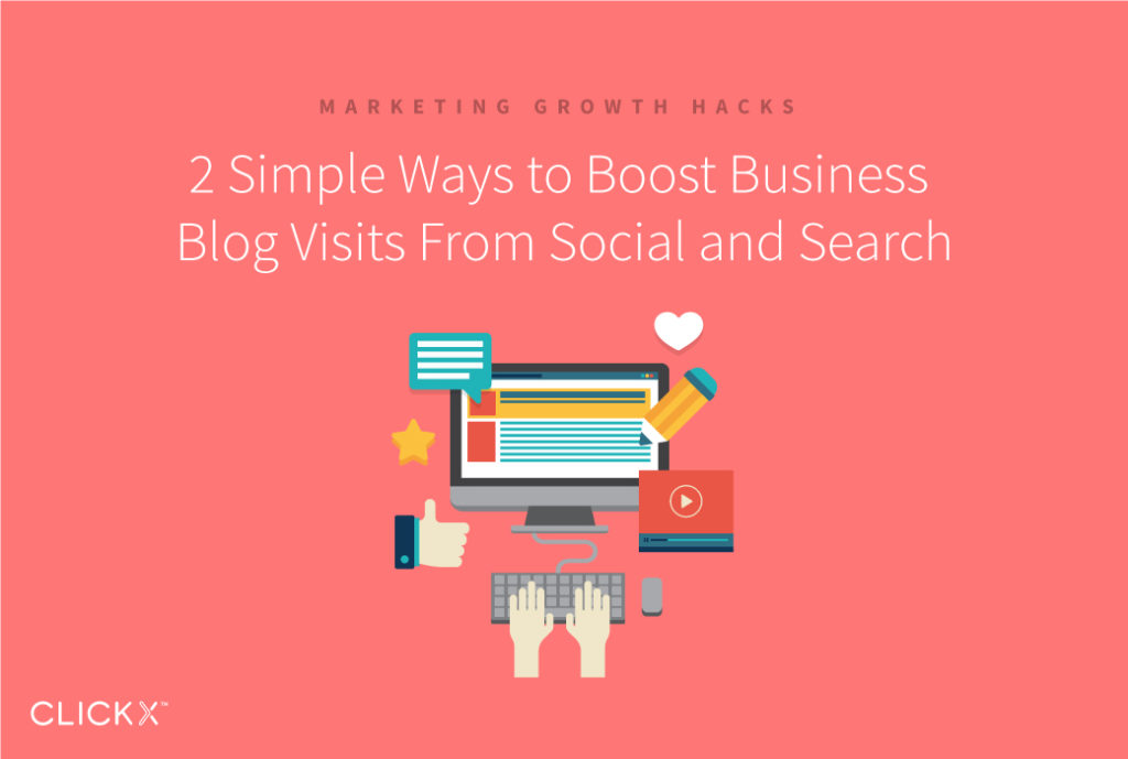 2 Simple Ways to Boost Business Blog Visits From Social and Search | Clickx.io