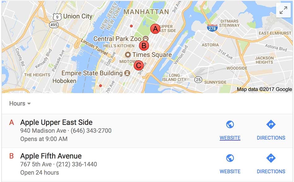 MapQuest Business Locator