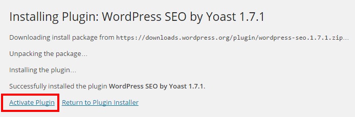 how to activate WordPress SEO by Yoast
