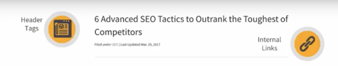Header Tags Internal Links