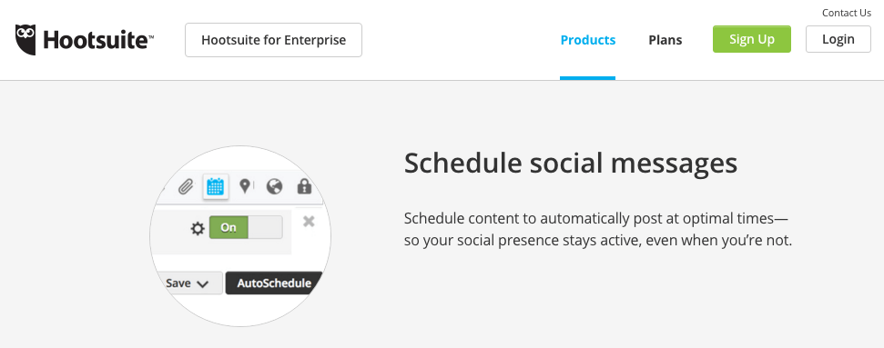 Hootsuite Schedule Social Messages