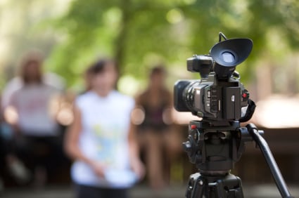 covering an event with a video camera