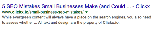meta description