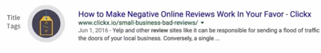 SEO Title Tags