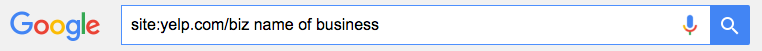 yelp search operator