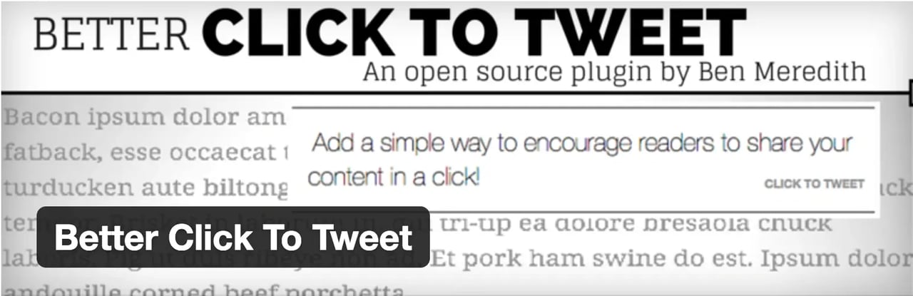 Better Click to Tweet plugin