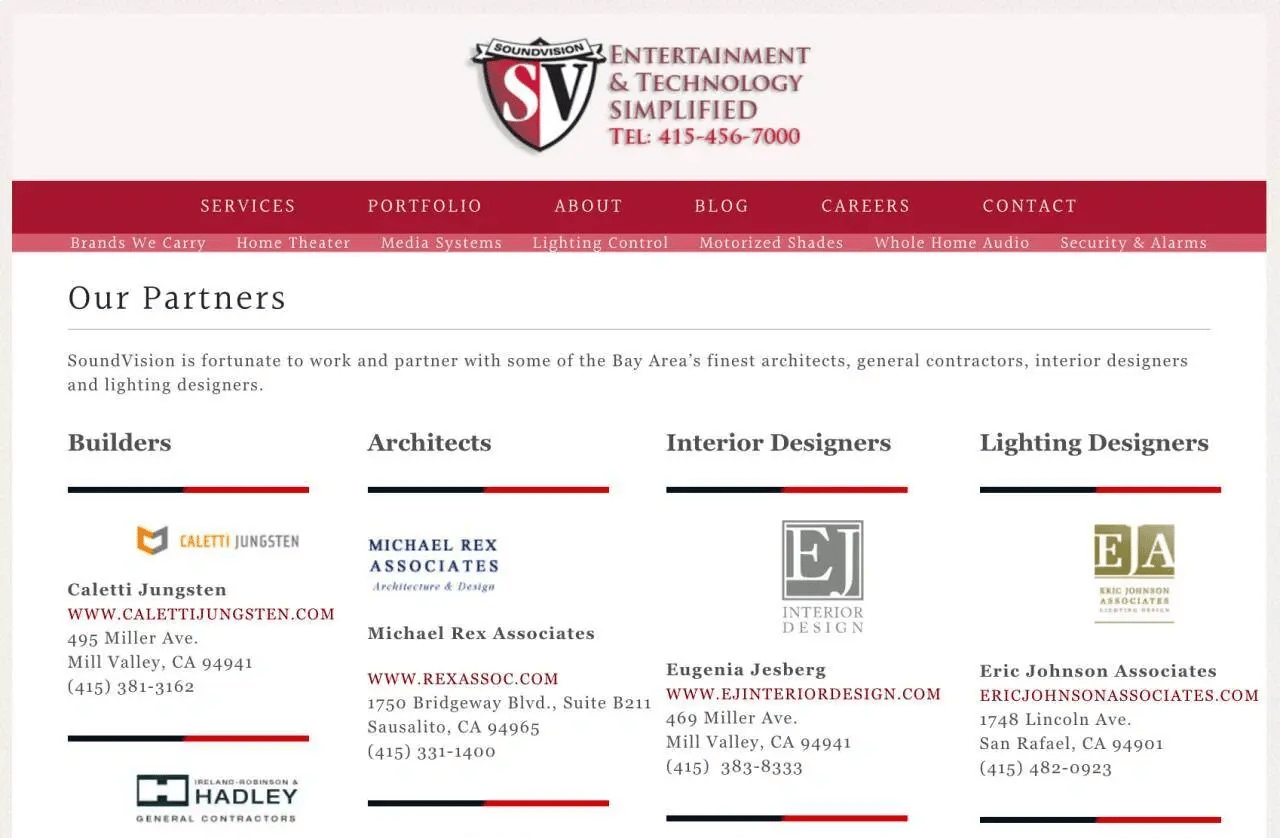 Example of highlighting industry partners