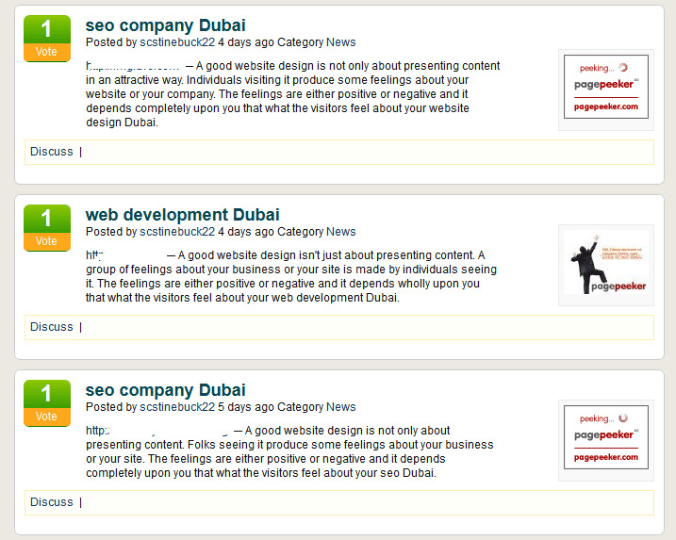 example of social bookmarking spam