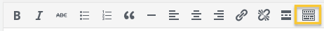 The WordPress editor toolbar toggle