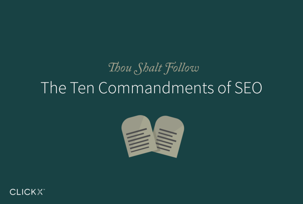 The Ten Commandments of SEO