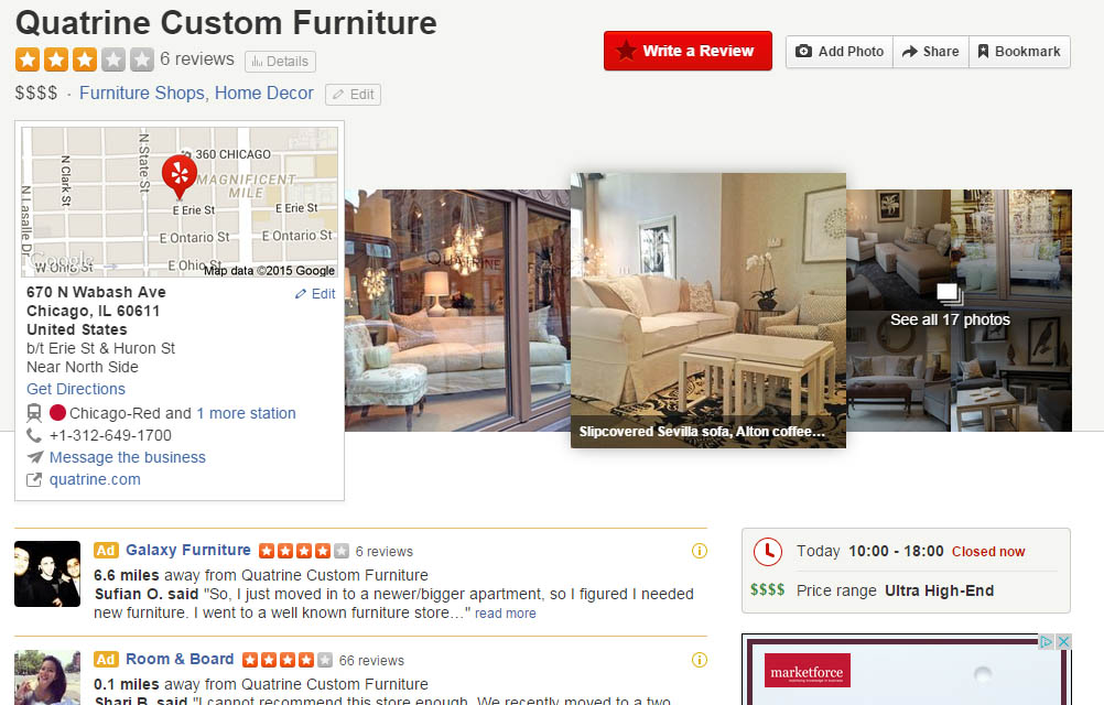 Reviews on local directories are a great way to gain exposure and links