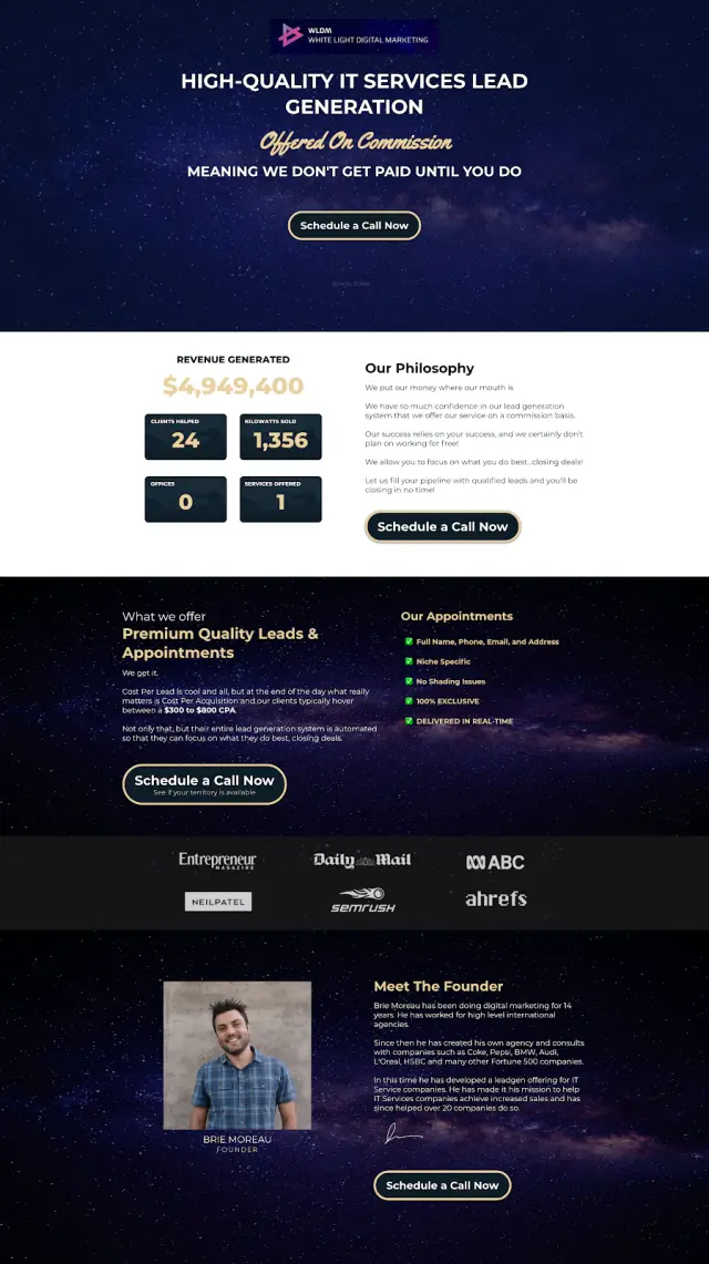 Agency funnel example 2
