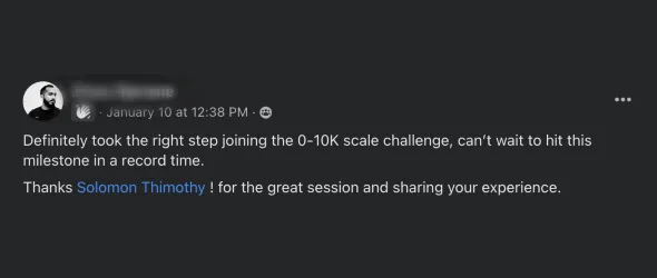 Client review praising Clickx AI visibility program